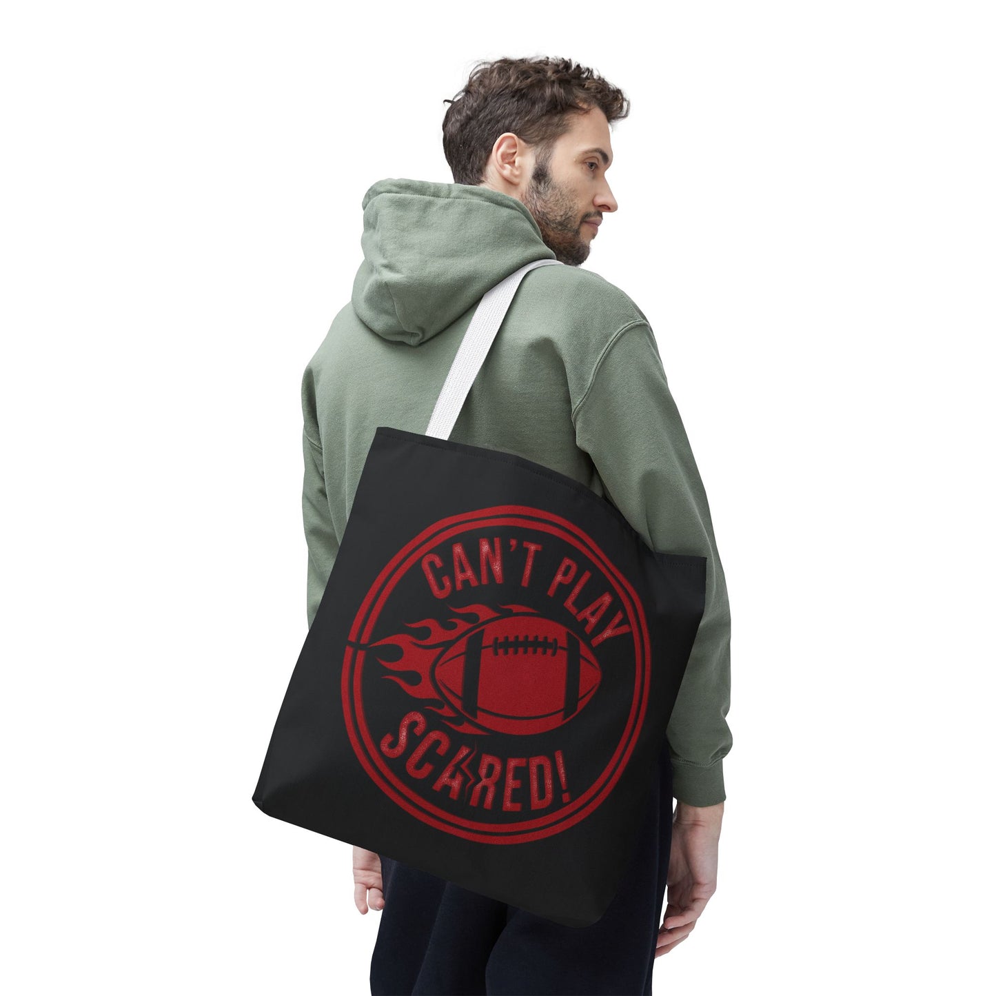 Can't Play Scared Tote Bag (Black)