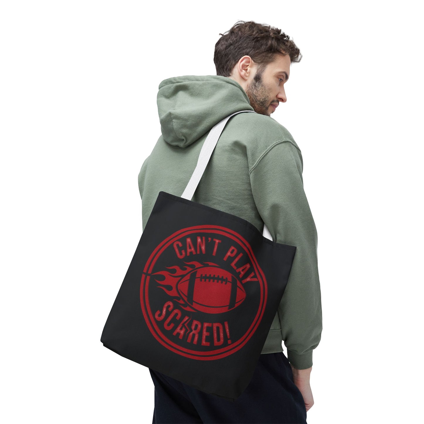 Can't Play Scared Tote Bag (Black)