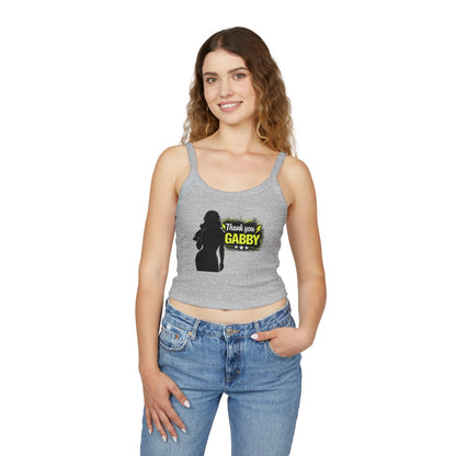 Thank You Gabby- Spaghetti Strap Crop Top/The Last Word/Coach and Bro