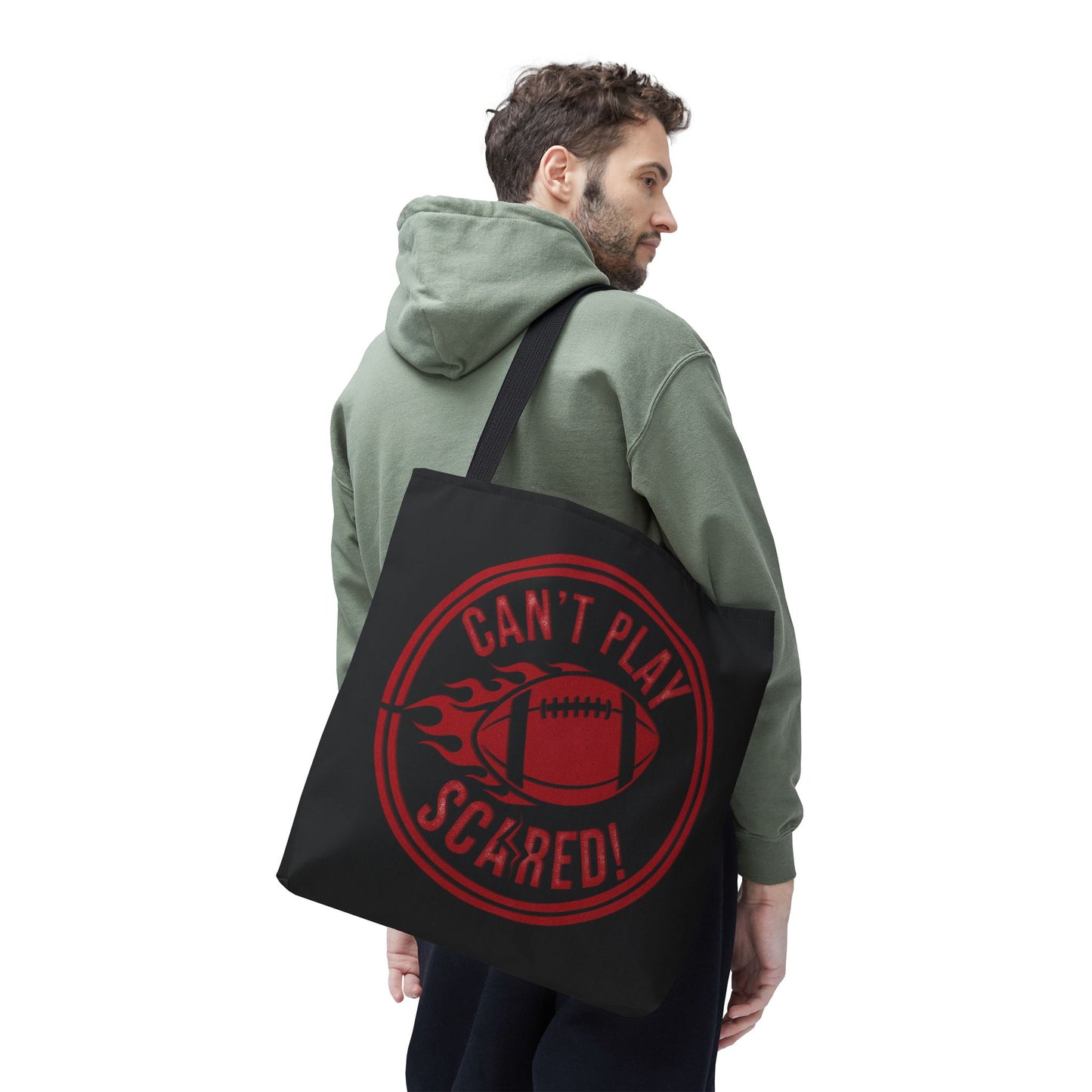 Can't Play Scared Tote Bag (Black)