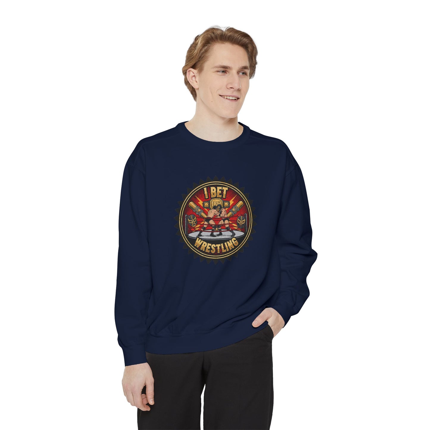 I Bet Wrestling Ring Crewneck