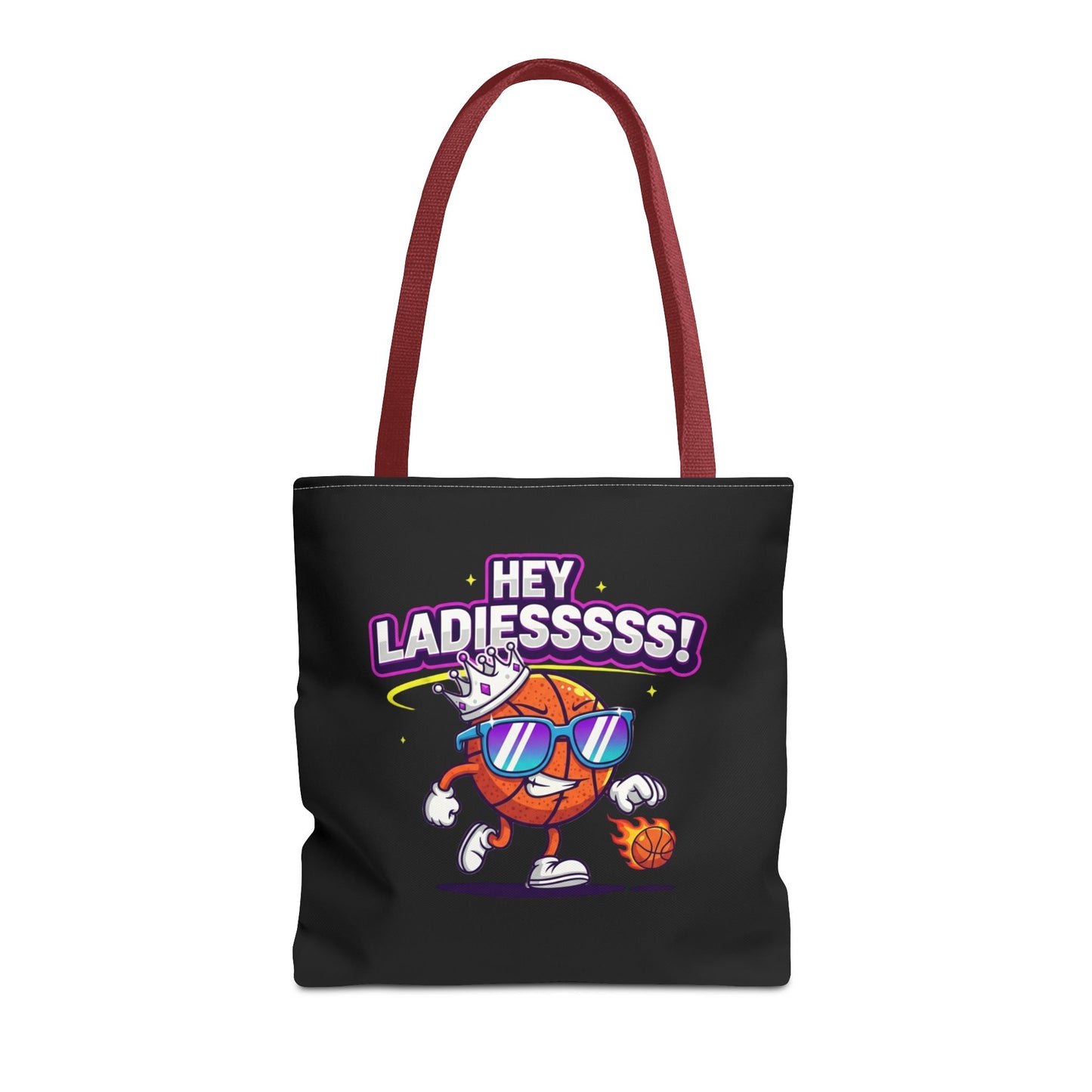 Hey Ladies Basketball Tote Bag (Black)