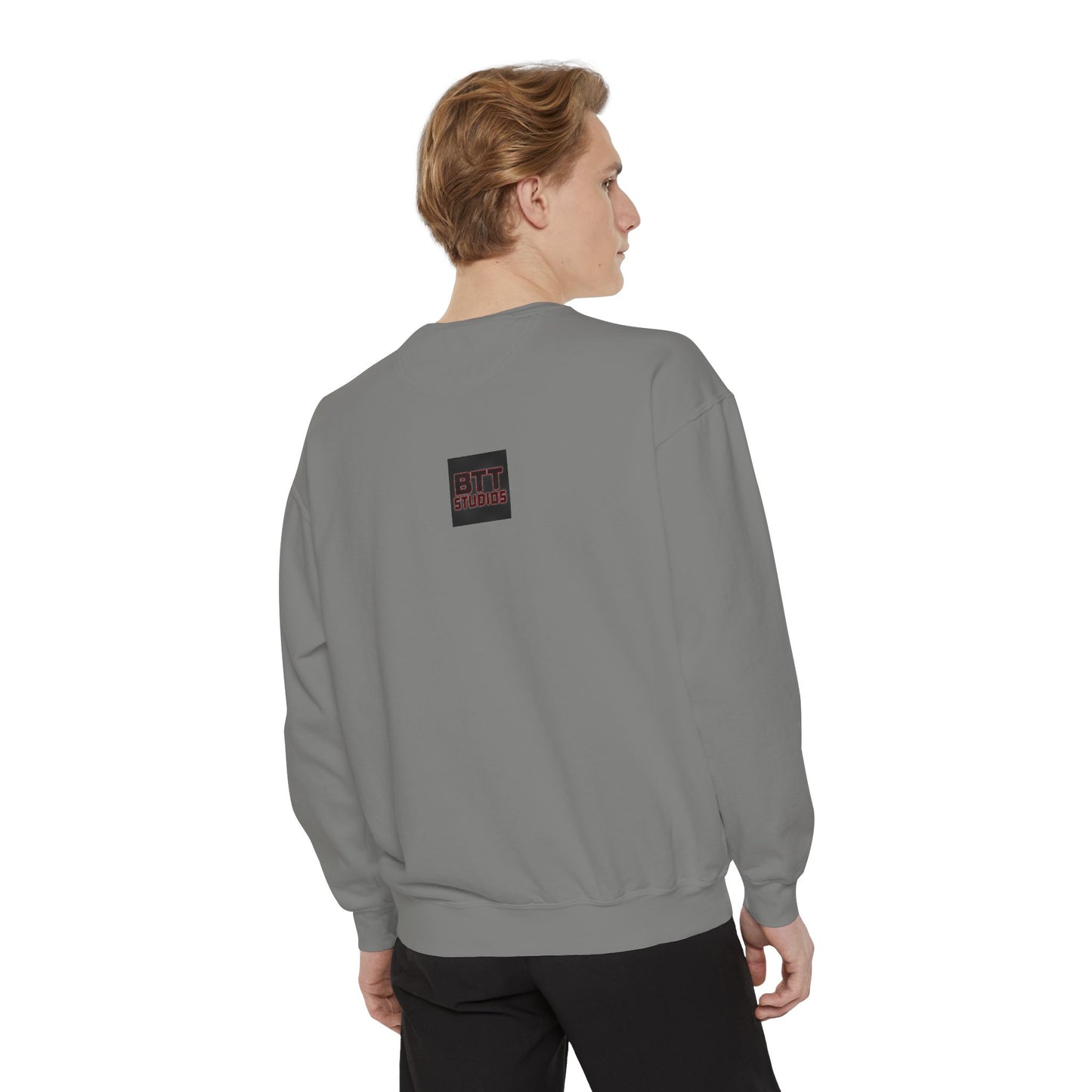 Chic Unisex Garment-Dyed Sweatshirt, Cozy Fall Fashion, Gift for Him/Her, Customizable Apparel, College Spirit Wear, Casual Streetwear