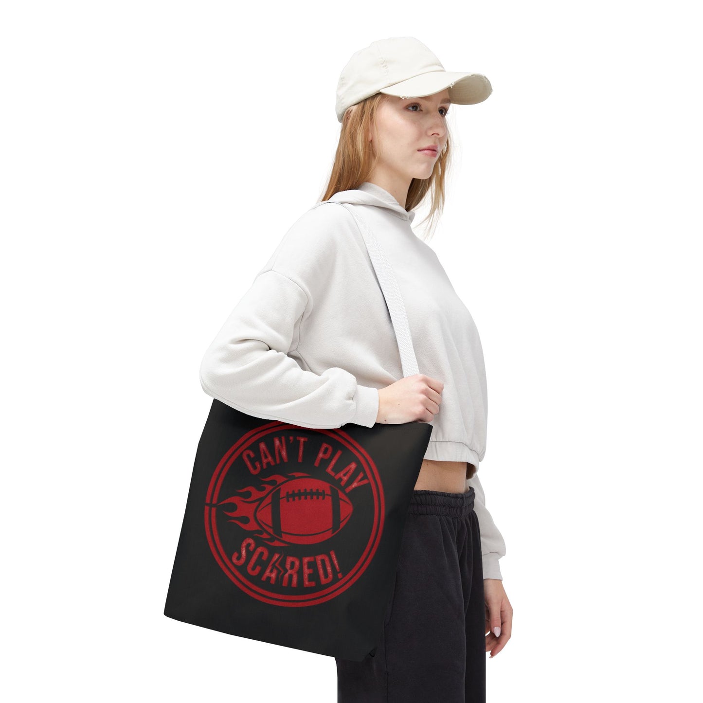 Can't Play Scared Tote Bag (Black)