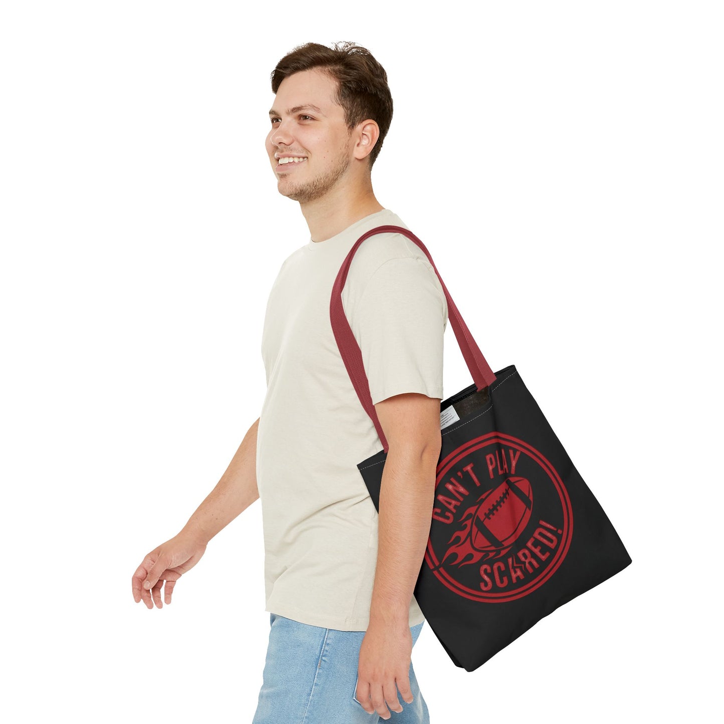 Can't Play Scared Tote Bag (Black)