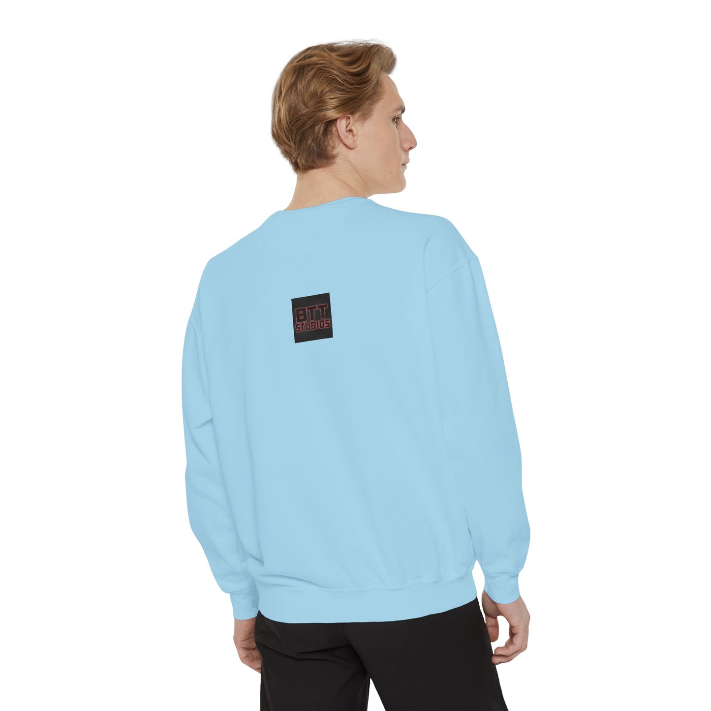 Chic Unisex Garment-Dyed Sweatshirt, Cozy Fall Fashion, Gift for Him/Her, Customizable Apparel, College Spirit Wear, Casual Streetwear