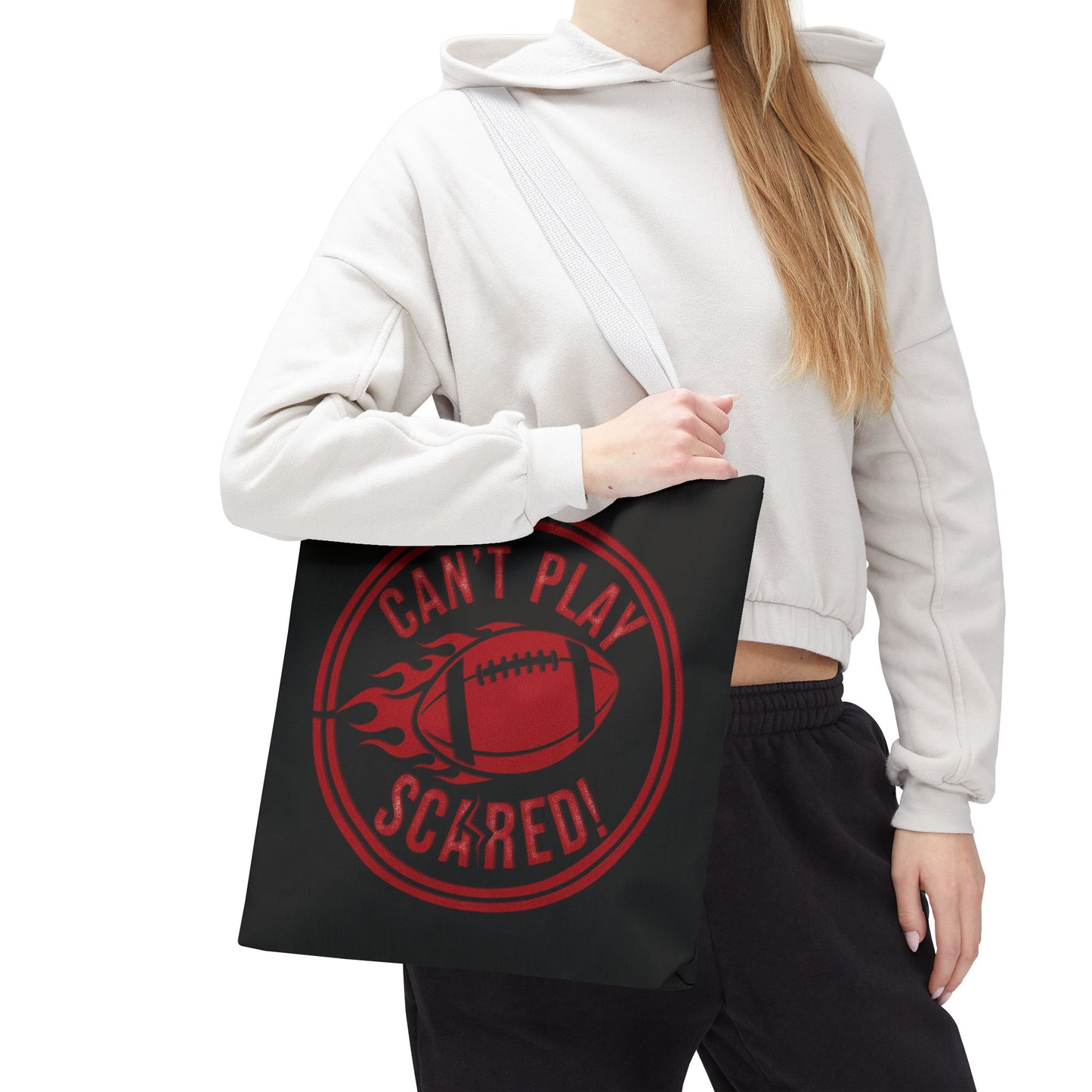 Can't Play Scared Tote Bag (Black)