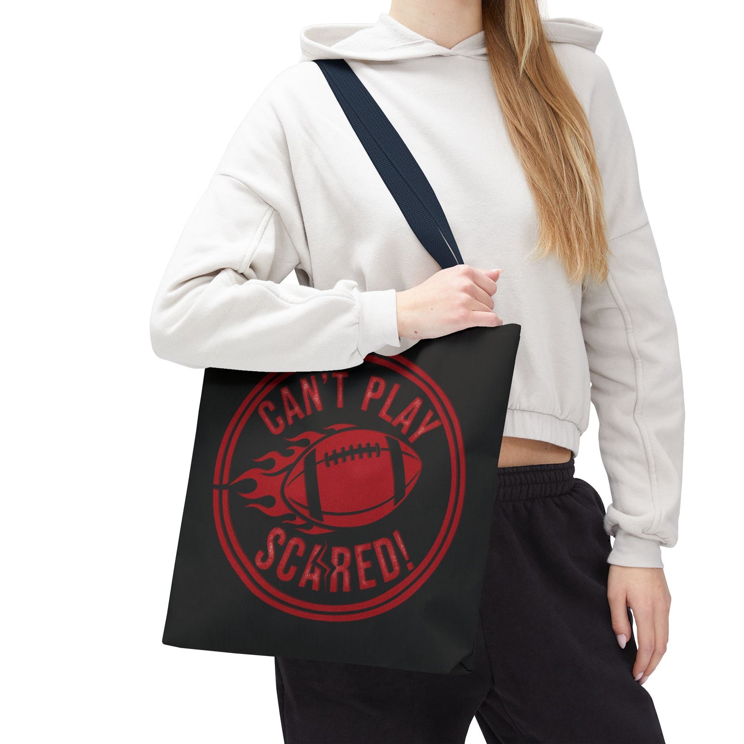 Can't Play Scared Tote Bag (Black)