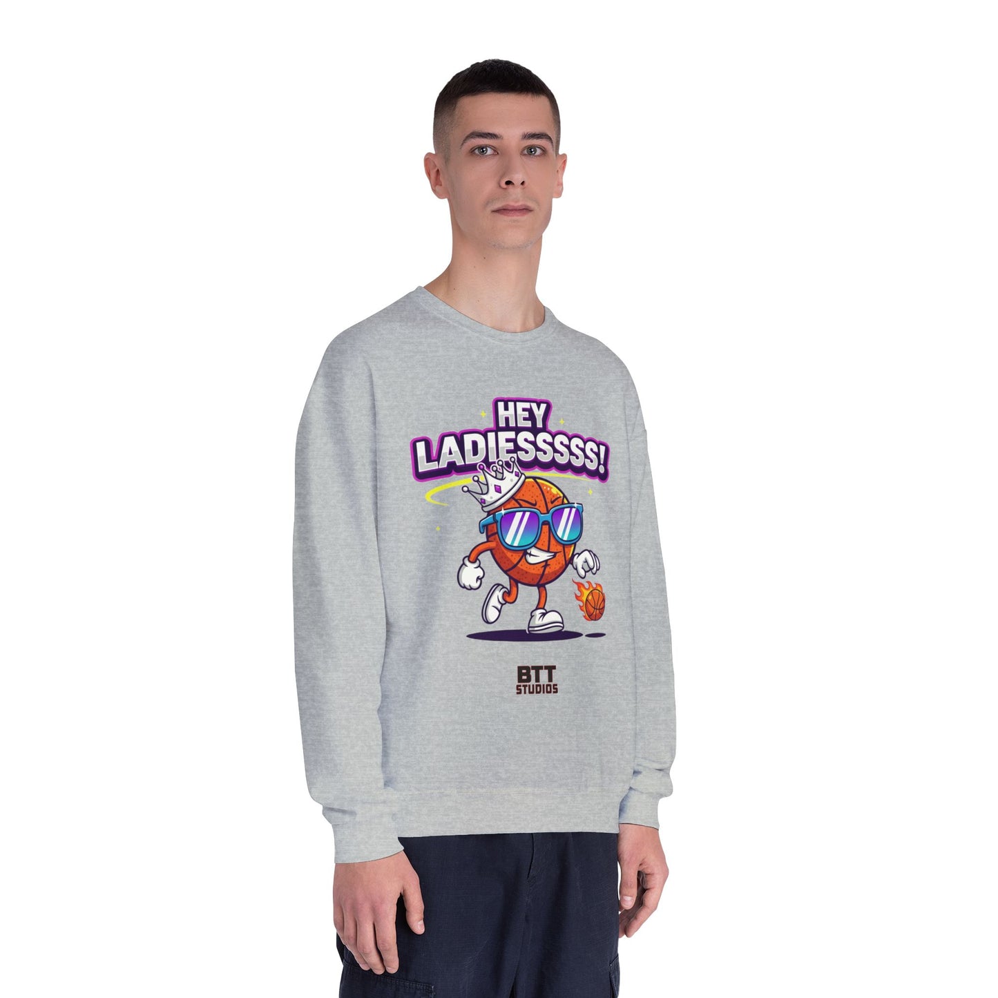 Hey Ladies Crown Crewneck Sweatshirt (Mult Colors)
