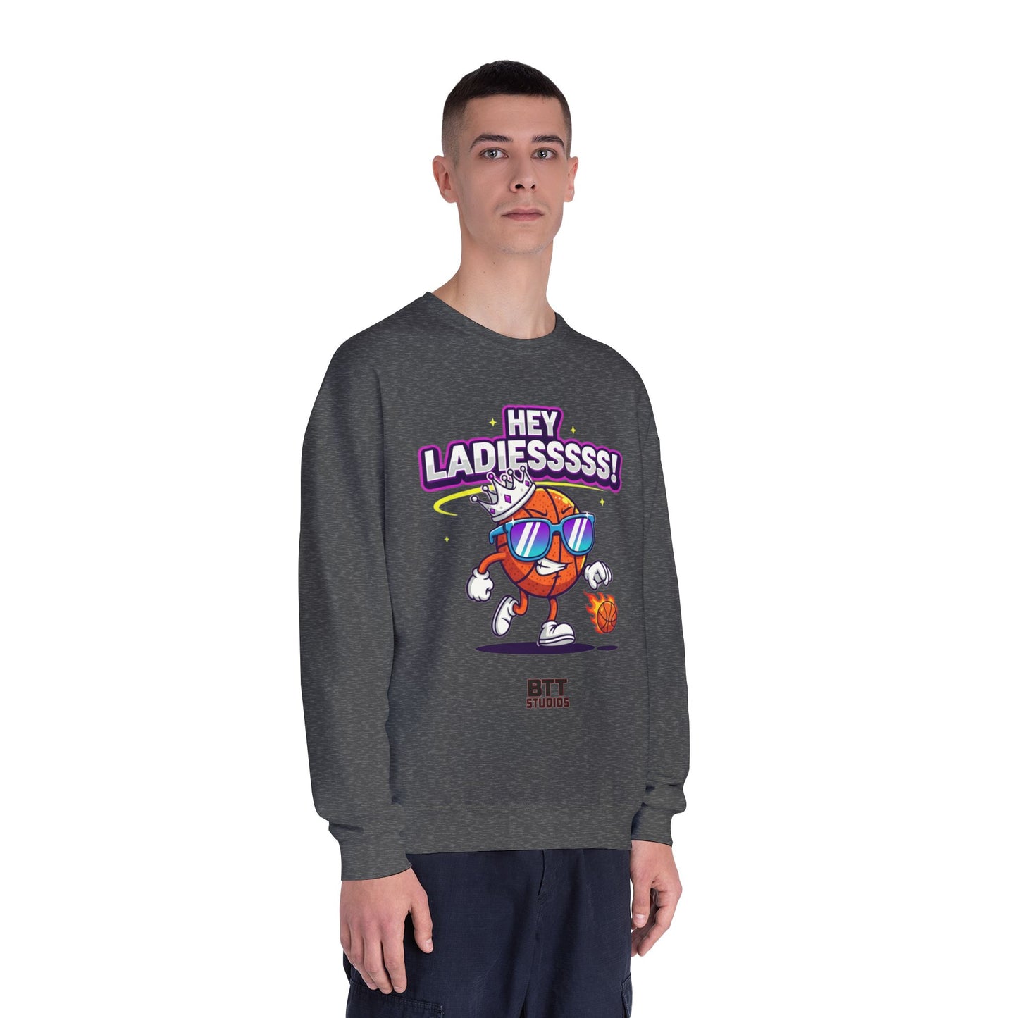 Hey Ladies Crown Crewneck Sweatshirt (Mult Colors)
