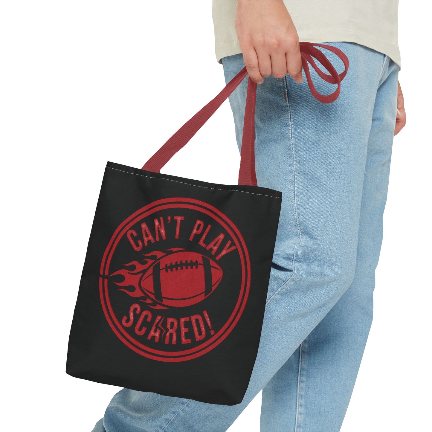 Can't Play Scared Tote Bag (Black)
