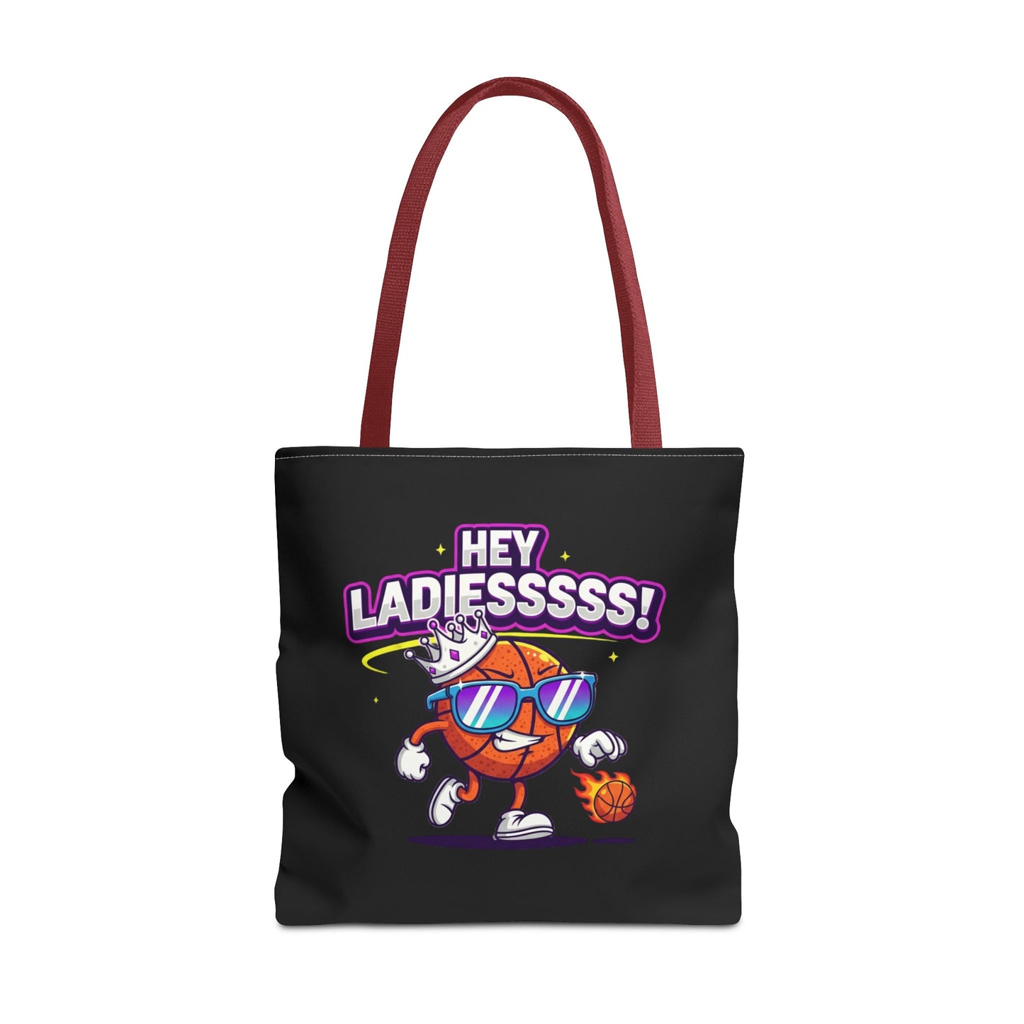 Hey Ladies Basketball Tote Bag (Black)