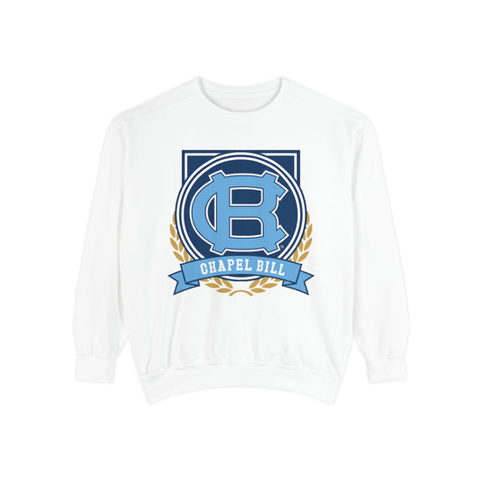 Chic Unisex Garment-Dyed Sweatshirt, Cozy Fall Fashion, Gift for Him/Her, Customizable Apparel, College Spirit Wear, Casual Streetwear