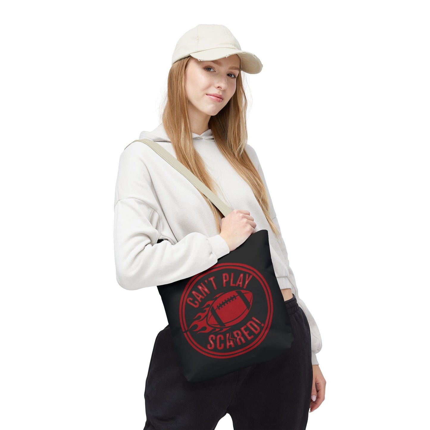 Can't Play Scared Tote Bag (Black)