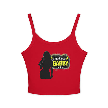 Thank You Gabby- Spaghetti Strap Crop Top/The Last Word/Coach and Bro