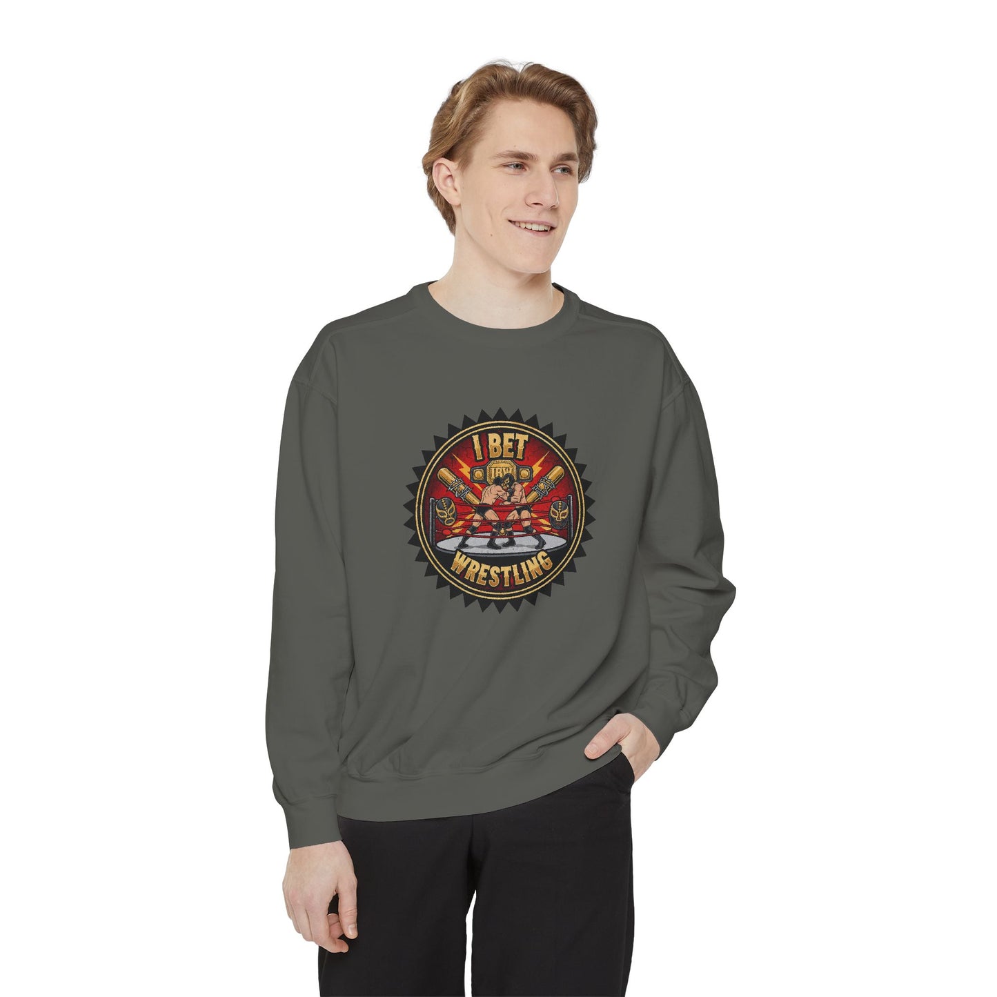 I Bet Wrestling Ring Crewneck