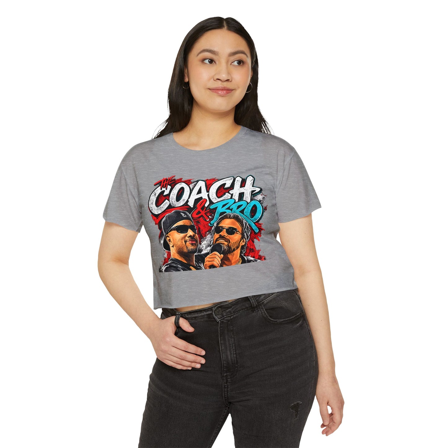 Coach & Bro Graphic Crop Top — Women's Festival Tee