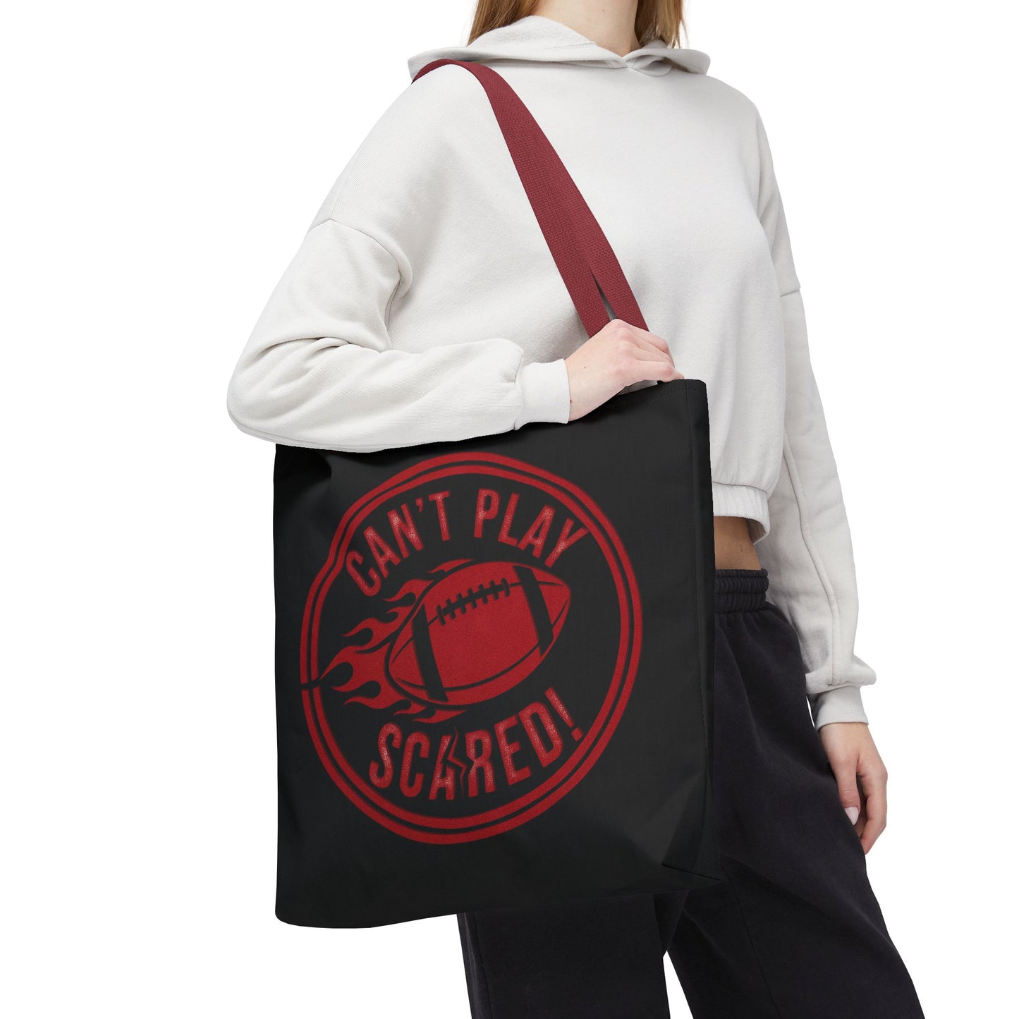 Can't Play Scared Tote Bag (Black)