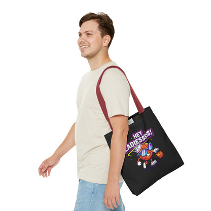 Hey Ladies Basketball Tote Bag (Black)