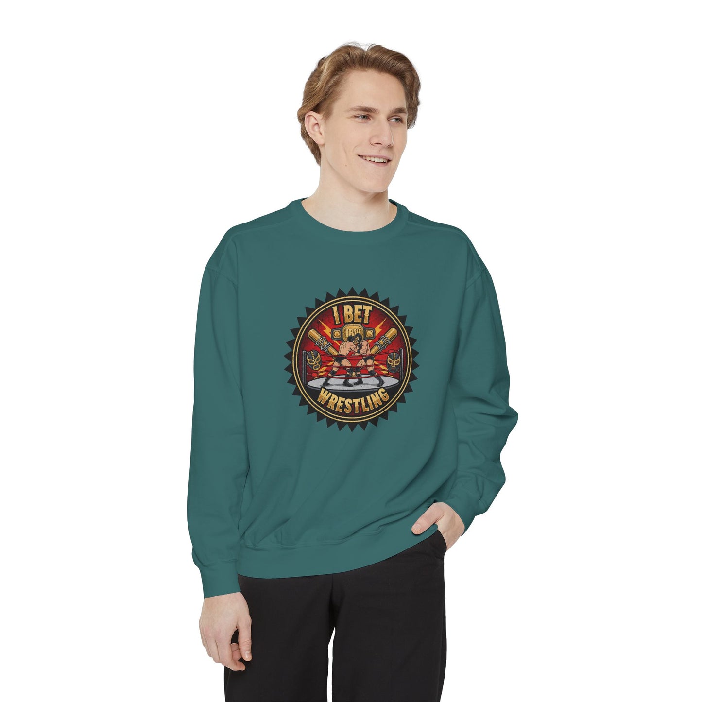 I Bet Wrestling Ring Crewneck