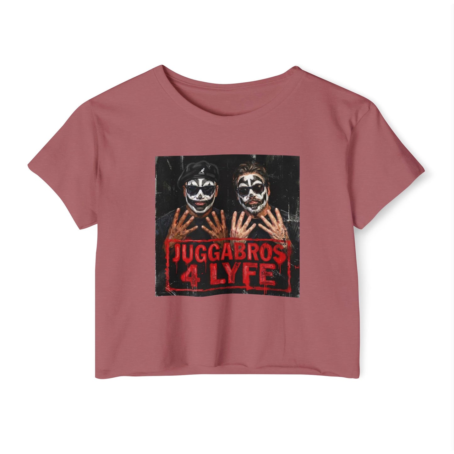 Crop Top — "Juggabros 4 Lyfe" Festival Graphic Crop Top/Coach and Bro