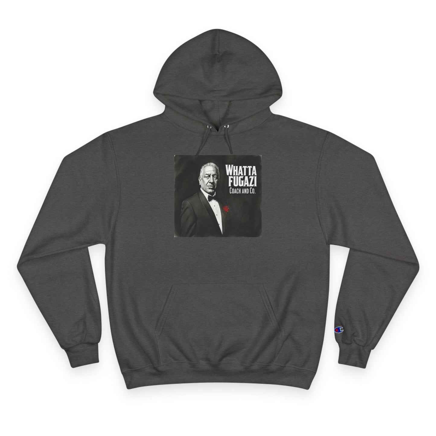 Whatta Fugazi Hoodie — Retro Mobster Graphic Champion Hoodie