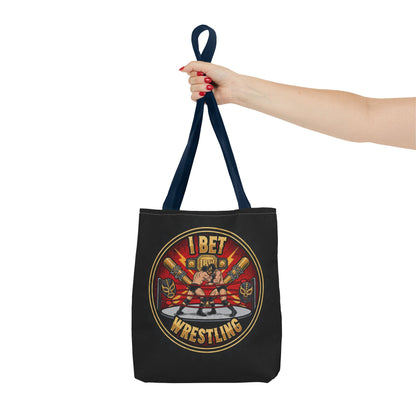 I Bet Wrestling Ring Tote Bag (Black)