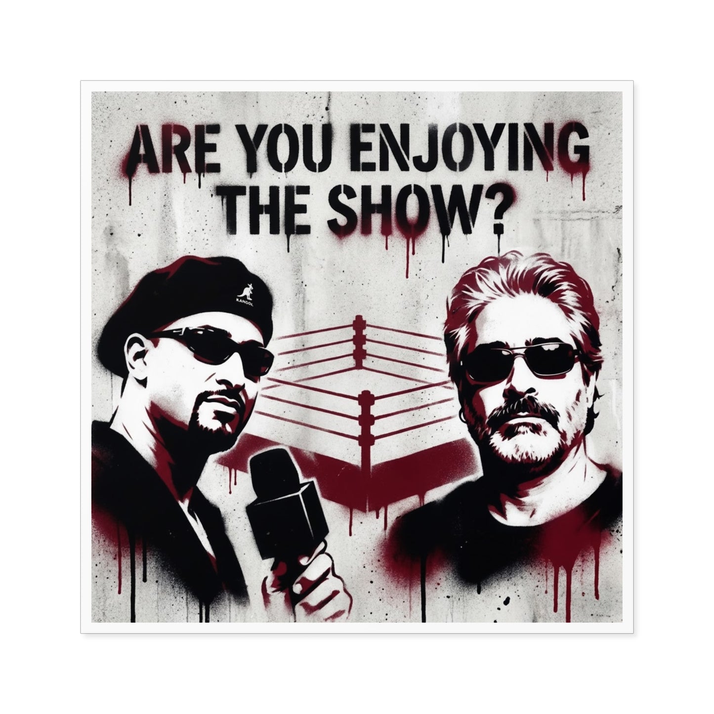 Are You Enjoying The Show? Square Sticker/Coach and Bro