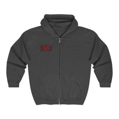 bTb Zip Hoodie - Black/White