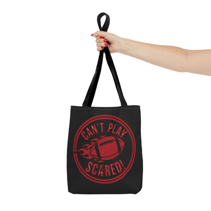 Can't Play Scared Tote Bag (Black)