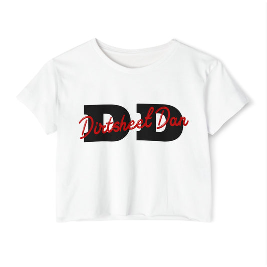 DirtSheet Dan Crop Top — Women's Festival Graphic Tee/Coach and Bro