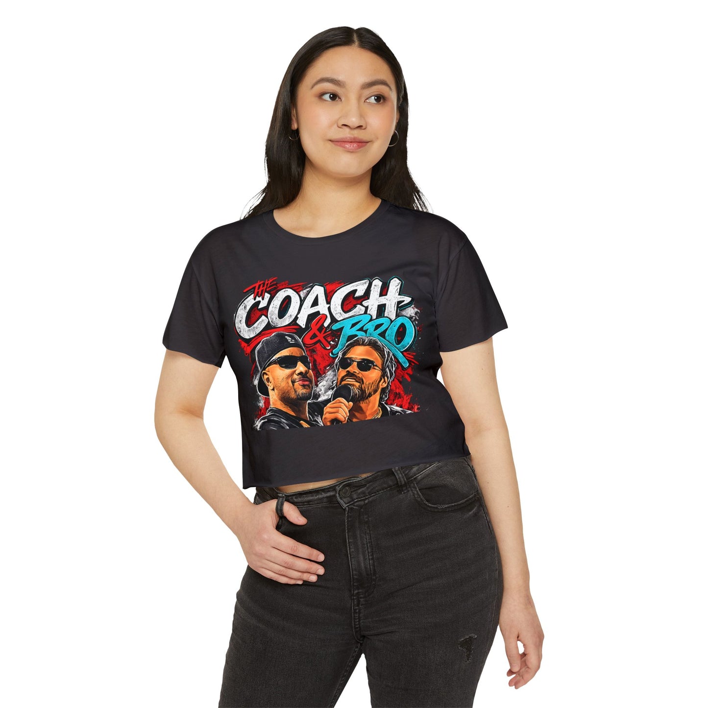 Coach & Bro Graphic Crop Top — Women's Festival Tee