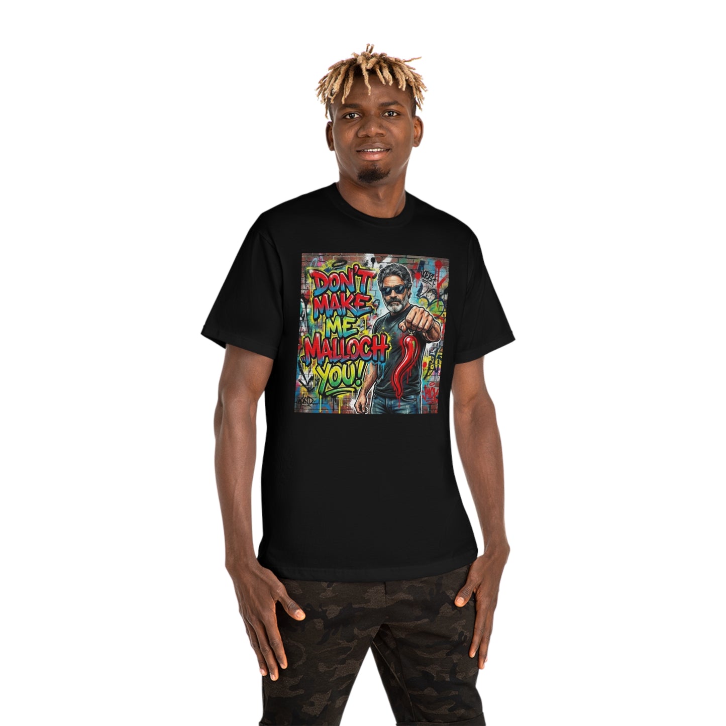 Don’t Make Me Malloch You! Graphic T-Shirt — Retro Graffiti Tee/Coach and Bro