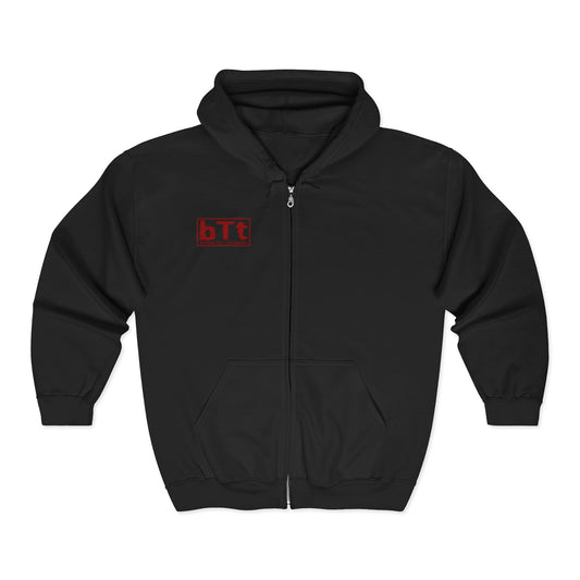 bTb Zip Hoodie - Black/Red